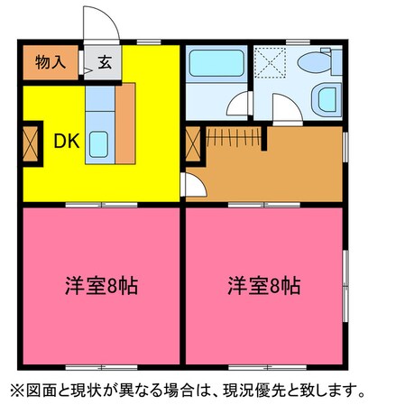 レスカール二本松の物件間取画像